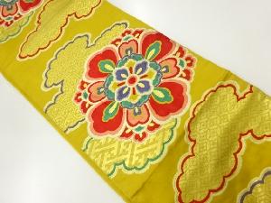 アンティーク　華紋模様織出し袋帯（材料）